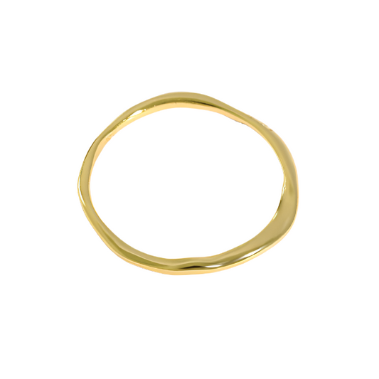 18k Gold Plated Circle of Life Thin Ring