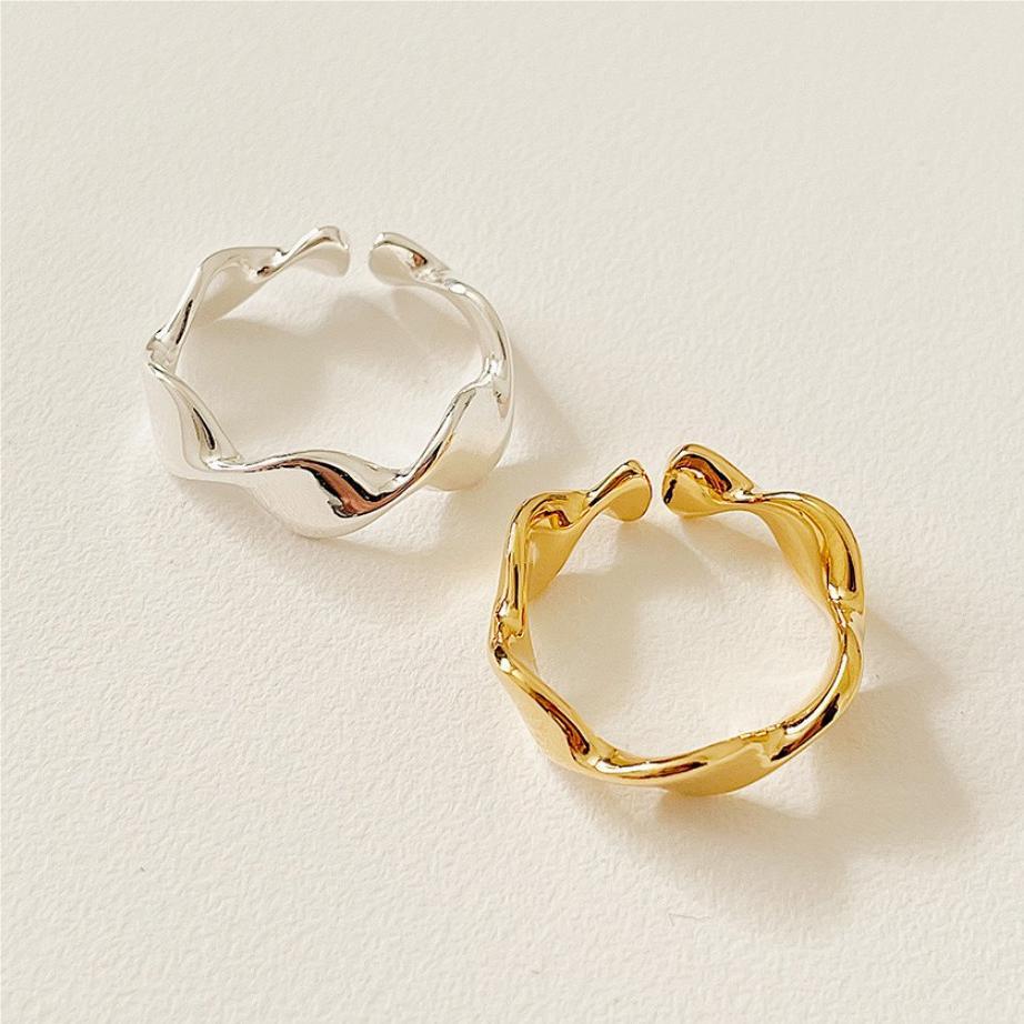 18k Gold Plated Large Twist Ring