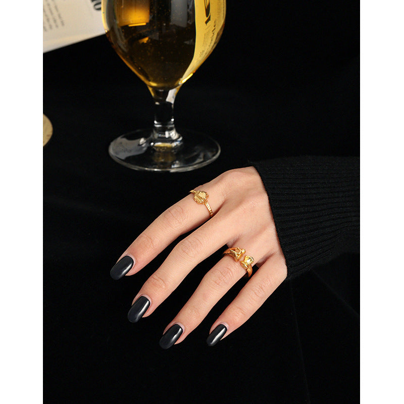 18k Gold Plating Boundless Grace Adjustable Ring