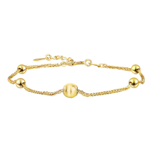 18k Gold Plated Beaded Rhythm Bracelet