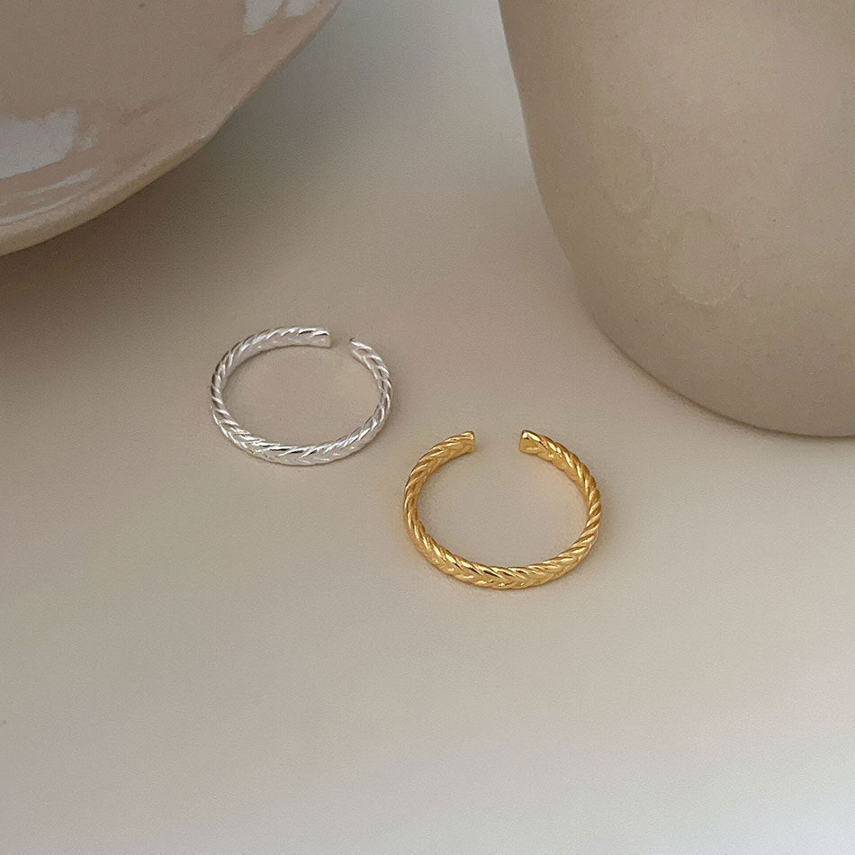 18k Gold Plated Braided Ring