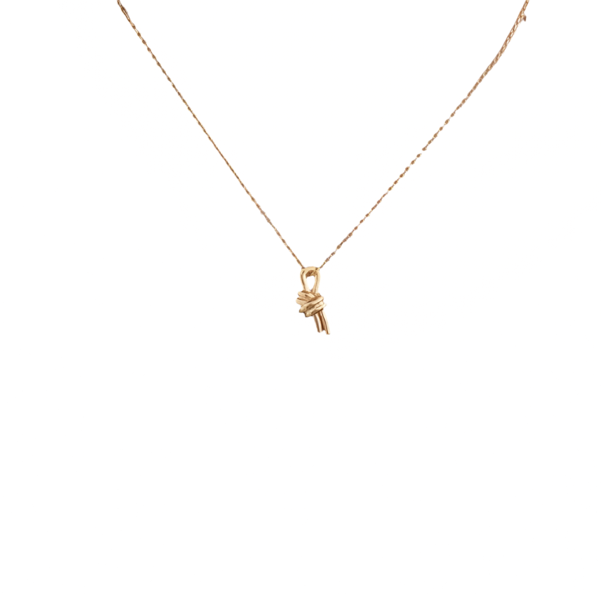 18k Gold Plated Knot Necklace