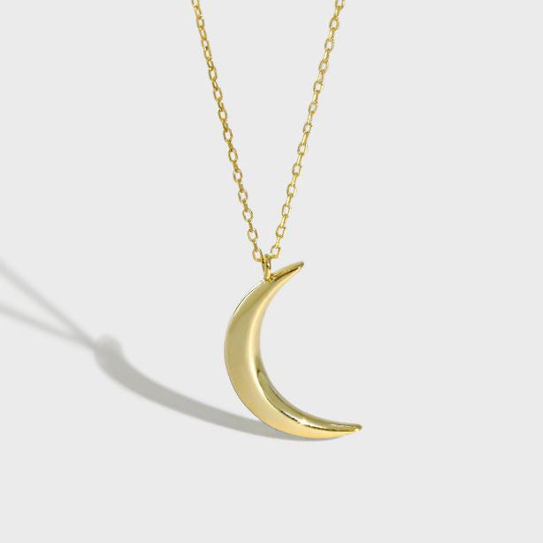 18k Gold Plated Crescent Moon Necklace