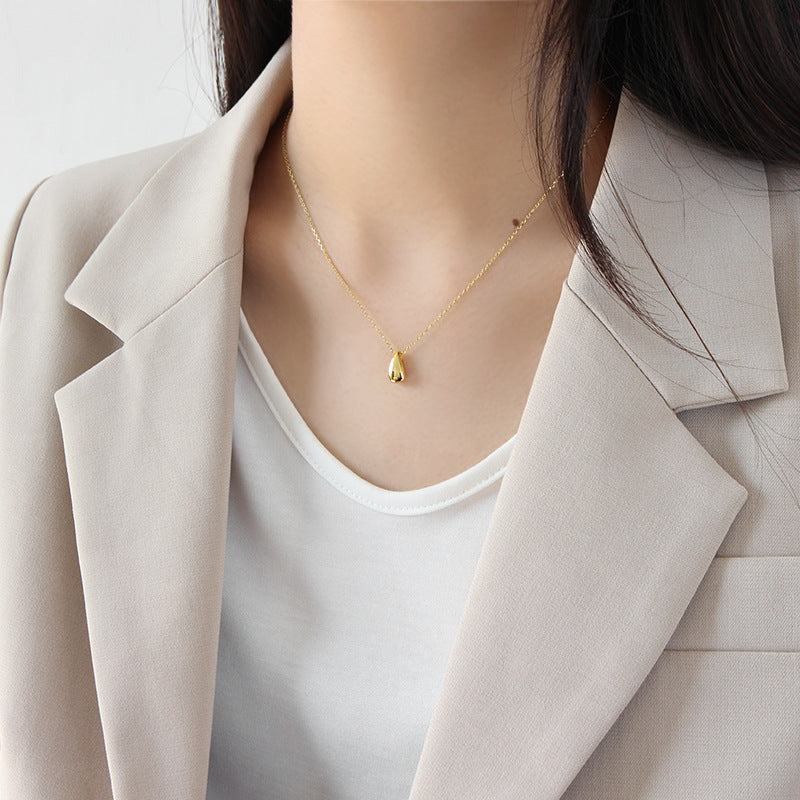 18k Gold Plated Water Drop Necklace