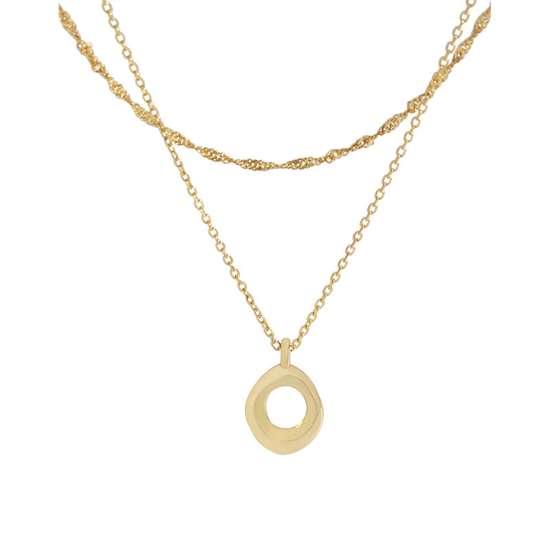 18k Gold Plated Double Layered Necklace