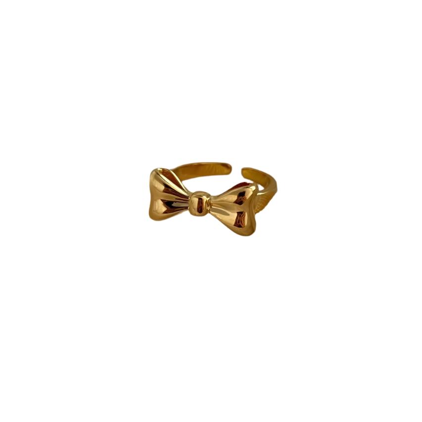 18k Gold Plated Bow Ring