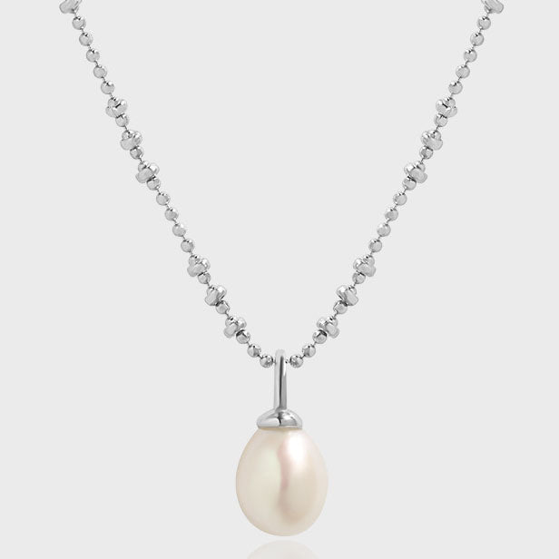 18k Gold Plated Lumina Drop Pearl Necklace