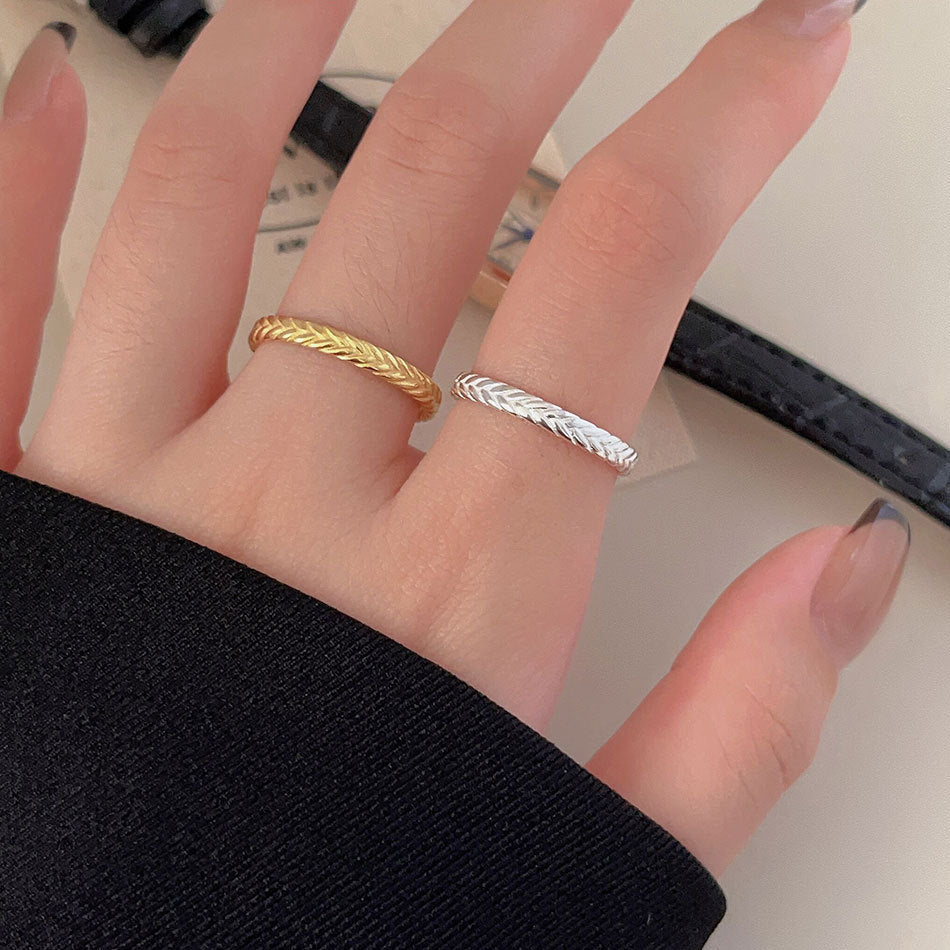 18k Gold Plated Braided Ring