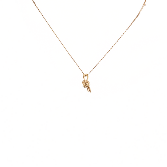 18k Gold Plated Knot Necklace