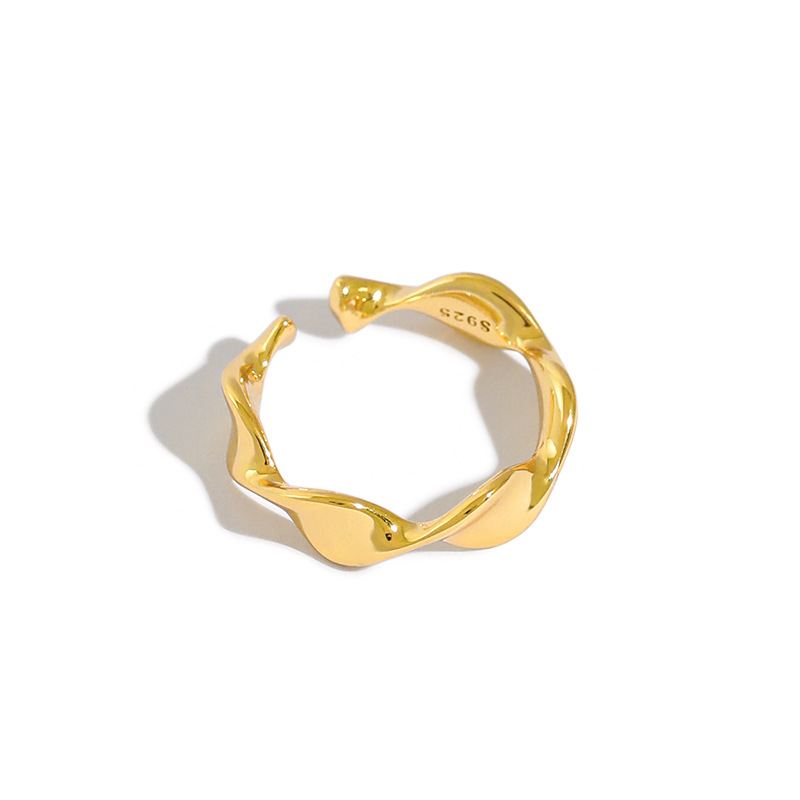 18k Gold Plated Twist Ring