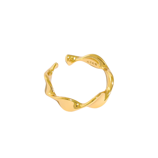 18k Gold Plated Twist Ring