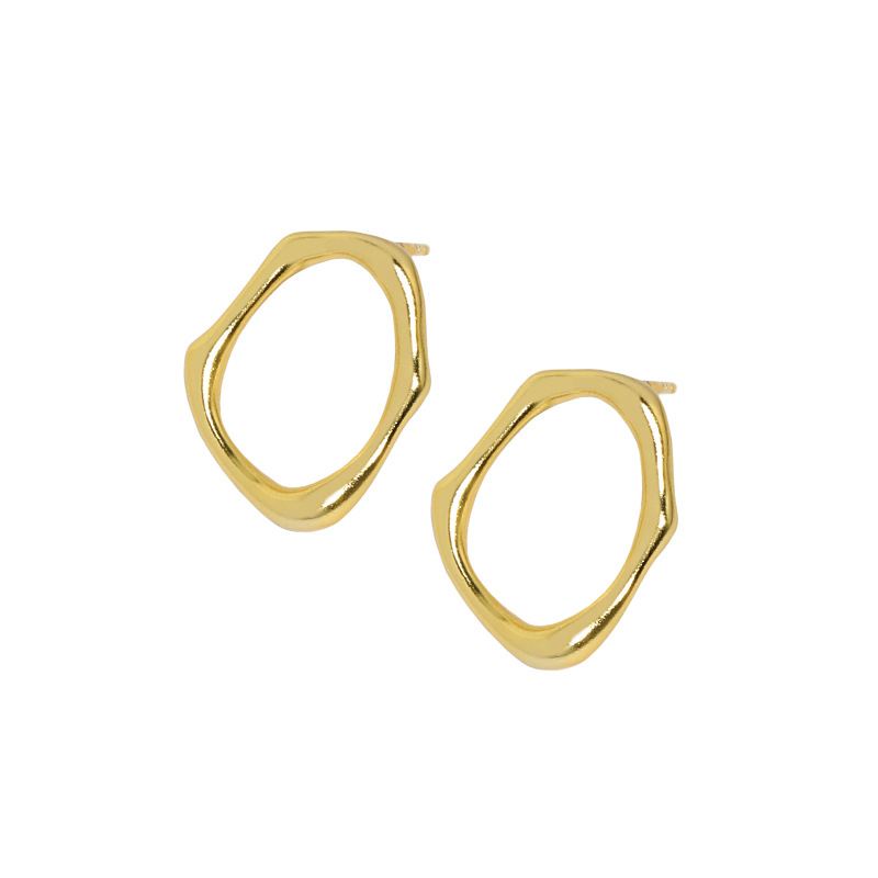 18k Gold Plated Circle of Life Earrings