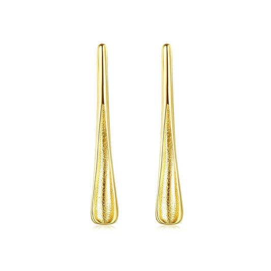 14K Yellow Gold Waterdrop Dangling Earrings