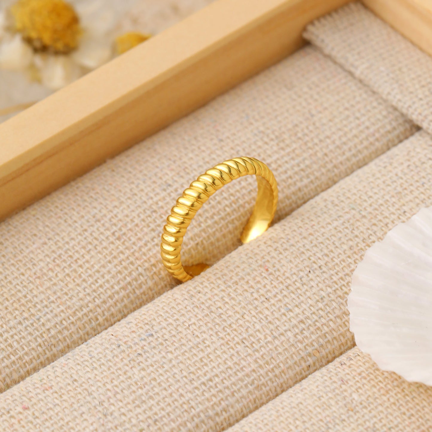 18k Gold Plated Twisted Ring